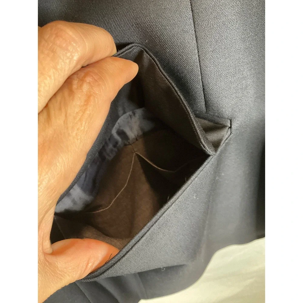 Vintage Loro Piana Brooks Brothers Blazer Sports Coat Wool Metal Button Classic